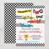 Cartes d'invitation pour une fête d'anniversaire (Devant / Derrière)