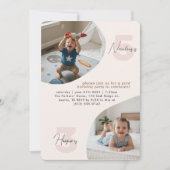 Cartes d'invitation pour une fête d'anniversaire à (Devant)