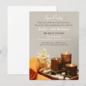 Cartes d'invitation pour une fête d'anniversaire a (Devant / Derrière)