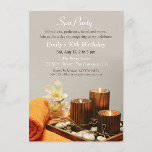 Cartes d'invitation pour une fête d'anniversaire a