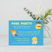 Cartes d'invitation pour une fête d'anniversaire a (Debout devant)