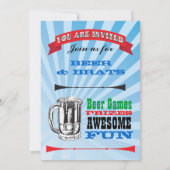 Cartes d'invitation pour une fête d'anniversaire B (Dos)