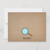 Cartes d'invitation pour une fête d'anniversaire C (Dos)