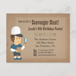 Cartes d'invitation pour une fête d'anniversaire C