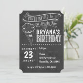 Cartes d'invitation pour une fête d'anniversaire d (Debout devant)