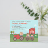 Cartes d'invitation pour une fête d'anniversaire d (Debout devant)
