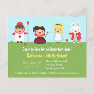 Cartes d'invitation pour une fête d'anniversaire d