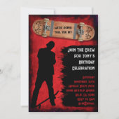 Cartes d'invitation pour une fête d'anniversaire d (Devant)