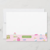 Cartes d'invitation pour une fête d'anniversaire d (Dos)