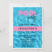 Cartes d'invitation pour une fête d'anniversaire d (Devant)