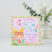 Cartes d'invitation pour une fête d'anniversaire d (Debout devant)