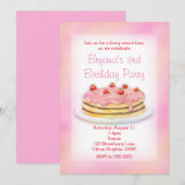 Cartes d'invitation pour une fête d'anniversaire G (Devant / Derrière)