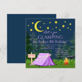 Cartes d'invitation pour une fête d'anniversaire G (Devant / Derrière)