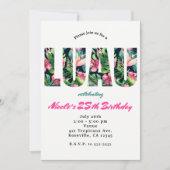 Cartes d'invitation pour une fête d'anniversaire L (Devant)