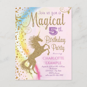 Cartes d'invitation pour une fête d'anniversaire m