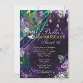 Cartes d'invitation pour une fête d'anniversaire M (Dos)