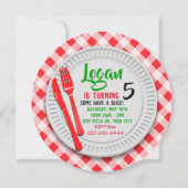 Cartes d'invitation pour une fête d'anniversaire p (Dos)