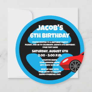 Cartes d'invitation pour une fête d'anniversaire s