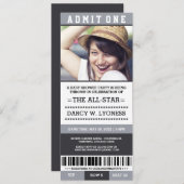 Cartes d'invitation pour une fête de baby shower s (Devant / Derrière)