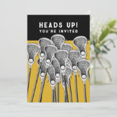 Cartes d'invitation pour une fête de crosse (Debout devant)