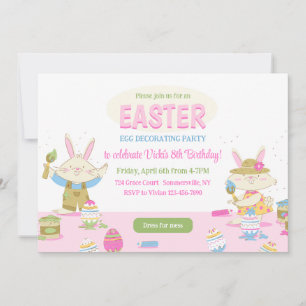 Cartes d'invitation pour une fête de décoration d'