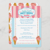 Cartes d'invitation pour une fête de glace pour un (Devant / Derrière)