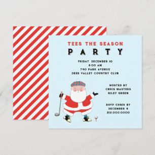 Cartes d'invitation pour une fête de golf