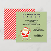 Cartes d'invitation pour une fête de golf pendant  (Devant / Derrière)