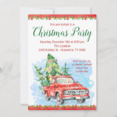 Cartes d'invitation pour une fête de Noël avec un  (Devant)