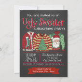 Cartes d'invitation pour une fête de Noël avec un  (Devant)
