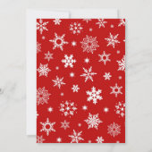 Cartes d'invitation pour une fête de Noël avec un  (Dos)
