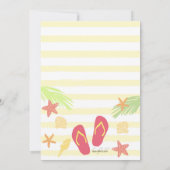 Cartes d'invitation pour une fête d'été (Dos)