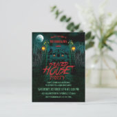 Cartes d'invitation pour une fête d'Halloween avec (Debout devant)