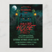 Cartes d'invitation pour une fête d'Halloween avec (Devant)