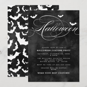 Cartes d'invitation pour une fête d'Halloween de c