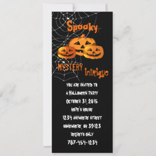 Cartes d'invitation pour une fête Halloween Toile