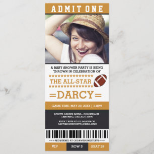 Cartes d'invitation pour une fête prénatale sur le