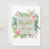 Cartes d'invitation pour une fête prénuptiale flor (Devant)