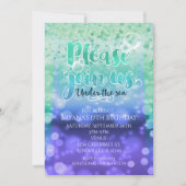 Cartes d'invitation pour une fête tropicale sous l (Devant)