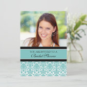 Cartes d'invitation pour une nuptiale photo Damas  (Debout devant)