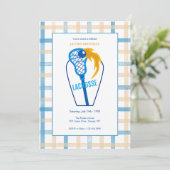 Cartes d'invitation pour une partie de crosse (Debout devant)