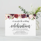 Cartes d'invitation pour une réception de mariage  (Debout devant)
