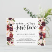 Cartes d'invitation pour une réception de mariage  (Debout devant)