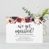 Cartes d'invitation pour une réception de mariage  (Debout devant)