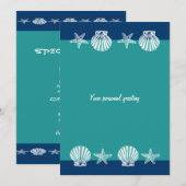 Cartes d'invitation pour une réception de mariage (Devant / Derrière)