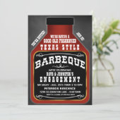 Cartes d'invitation pour une soirée BBQ à la texan (Debout devant)