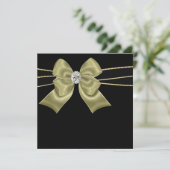 Cartes d'invitation pour une soirée "Black Gold Bl (Debout devant)