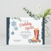 Cartes d'invitation pour une soirée cocktail hiver (Debout devant)