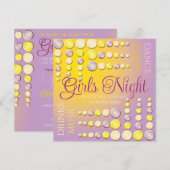 Cartes d'invitation pour une soirée dansante entre (Devant / Derrière)