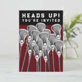 Cartes d'invitation pour une soirée de crosse (Debout devant)